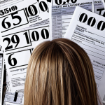 ** A person looking overwhelmed while surrounded by tax forms and numbers related to property sales. Emphasize the feeling of confusion about capital gains tax.

**